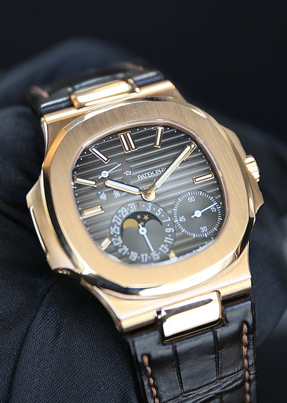 Patek Philippe Nautilus Moonphase 5712R 18K Rose Gold