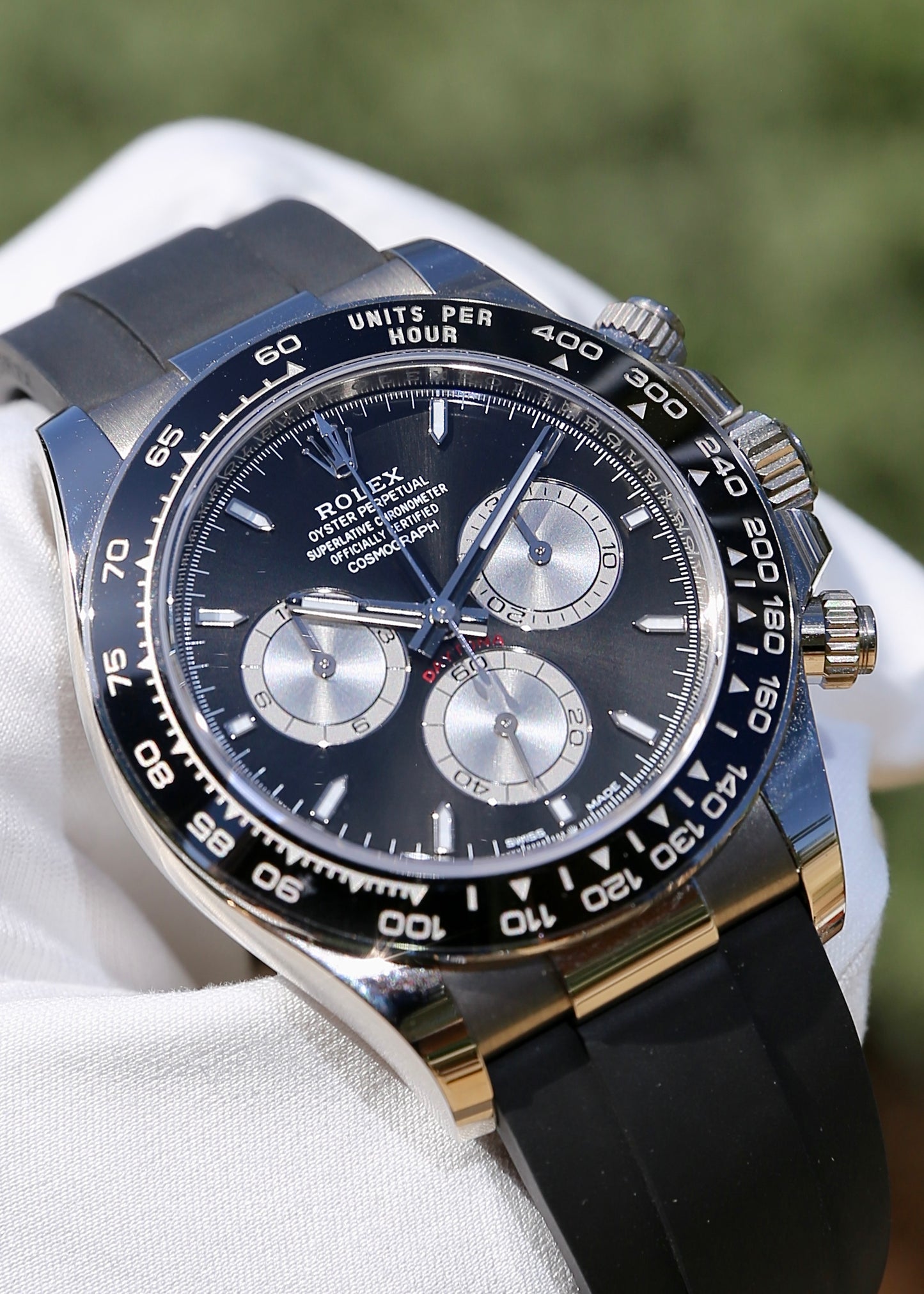 Rolex Daytona 126519LN 18K White Gold Oysterflex "Little Le Mans"