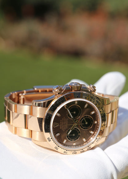 Rolex Daytona 116505 18K Rose Gold Chocolate Dial