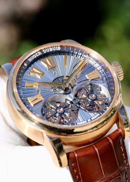 Roger Dubuis Hommage Double Flying Tourbillon 18K Rose Gold DBH00563