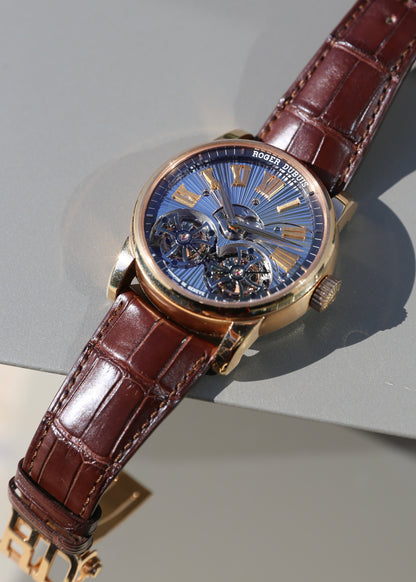 Roger Dubuis Hommage Double Flying Tourbillon 18K Rose Gold DBH00563