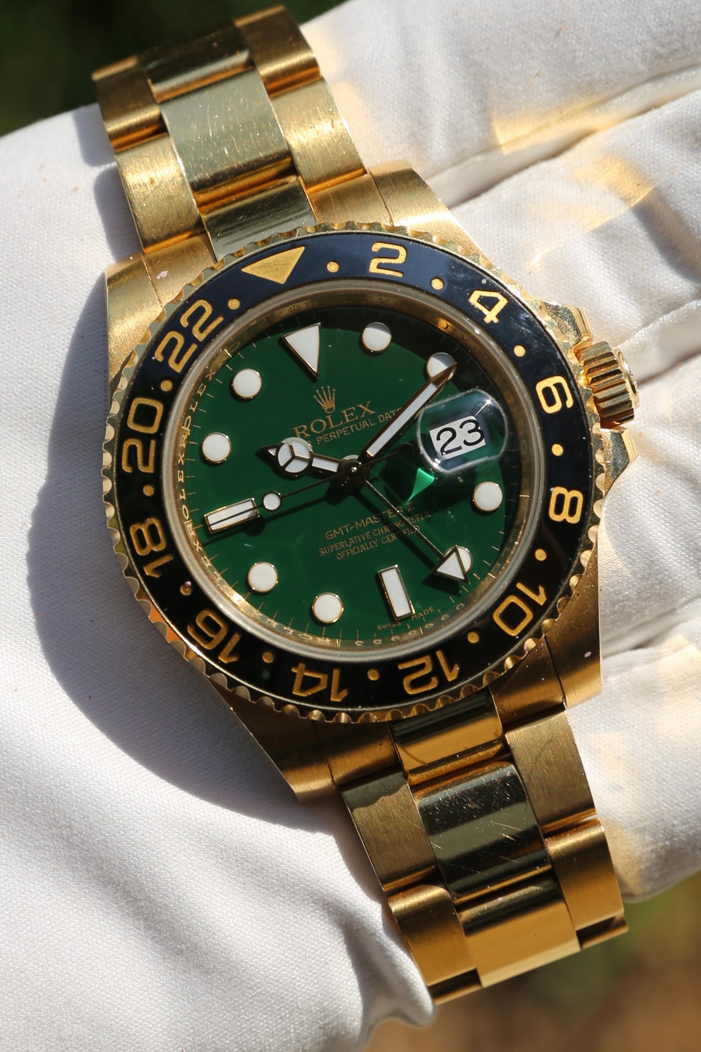 Rolex GMT Master II 116718LN Green Dial