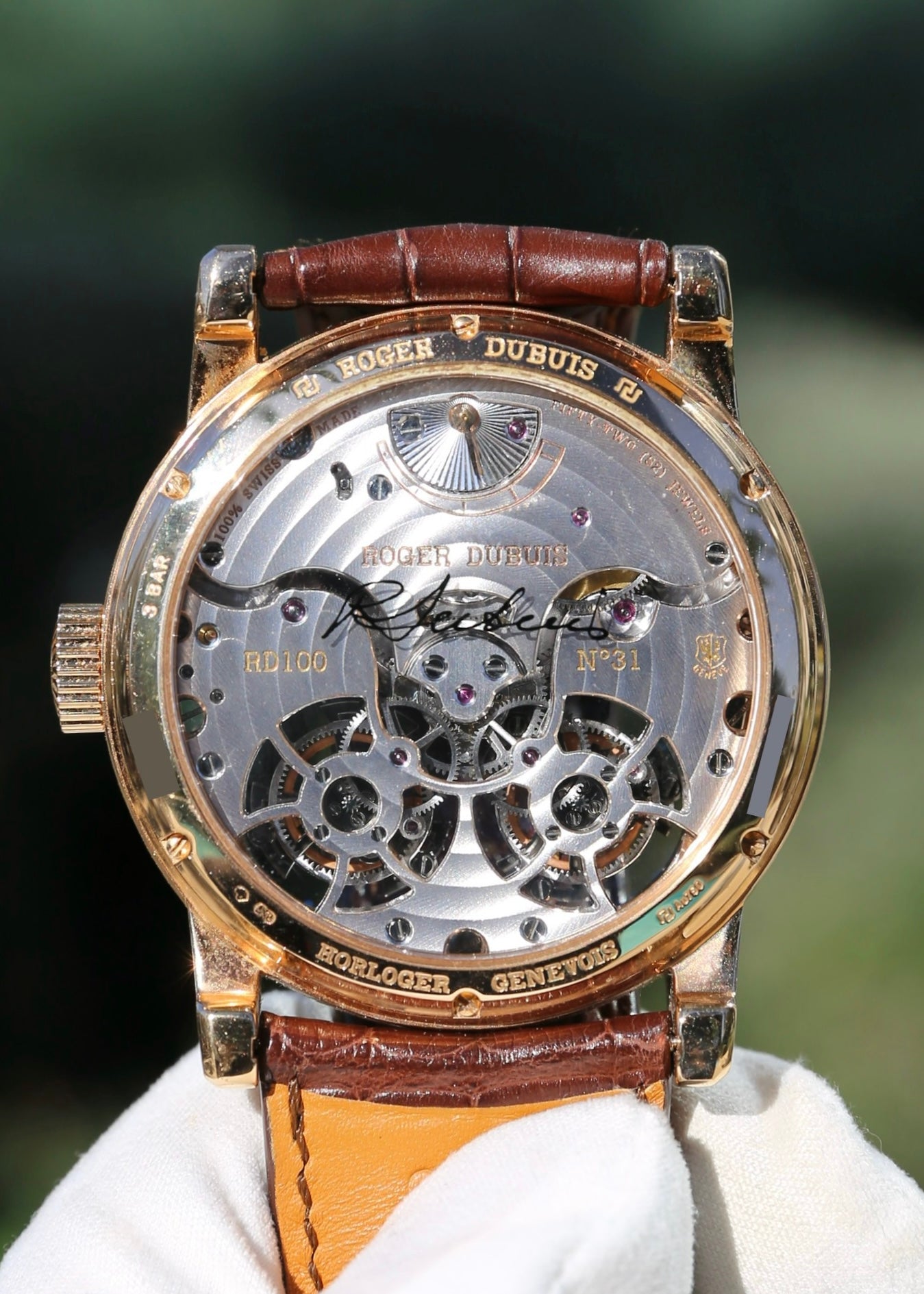 Roger Dubuis Hommage Double Flying Tourbillon 18K Rose Gold DBH00563