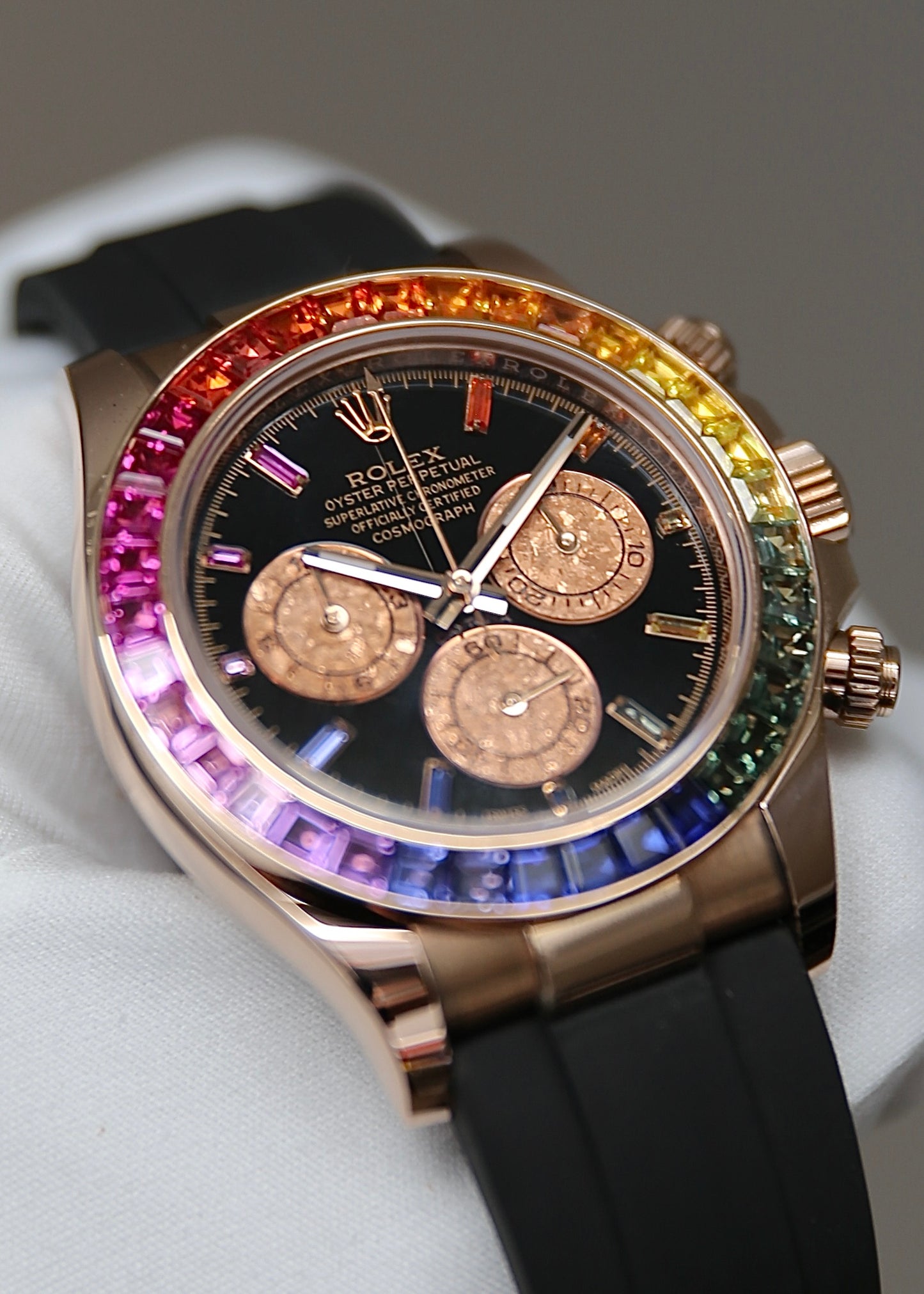 Rolex Daytona 116515LN Rainbow Custom Set