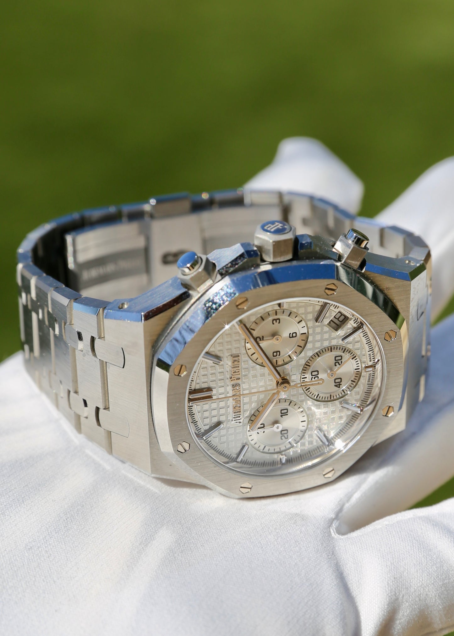 AP Royal Oak Flyback Chronograph 26240ST White Dial