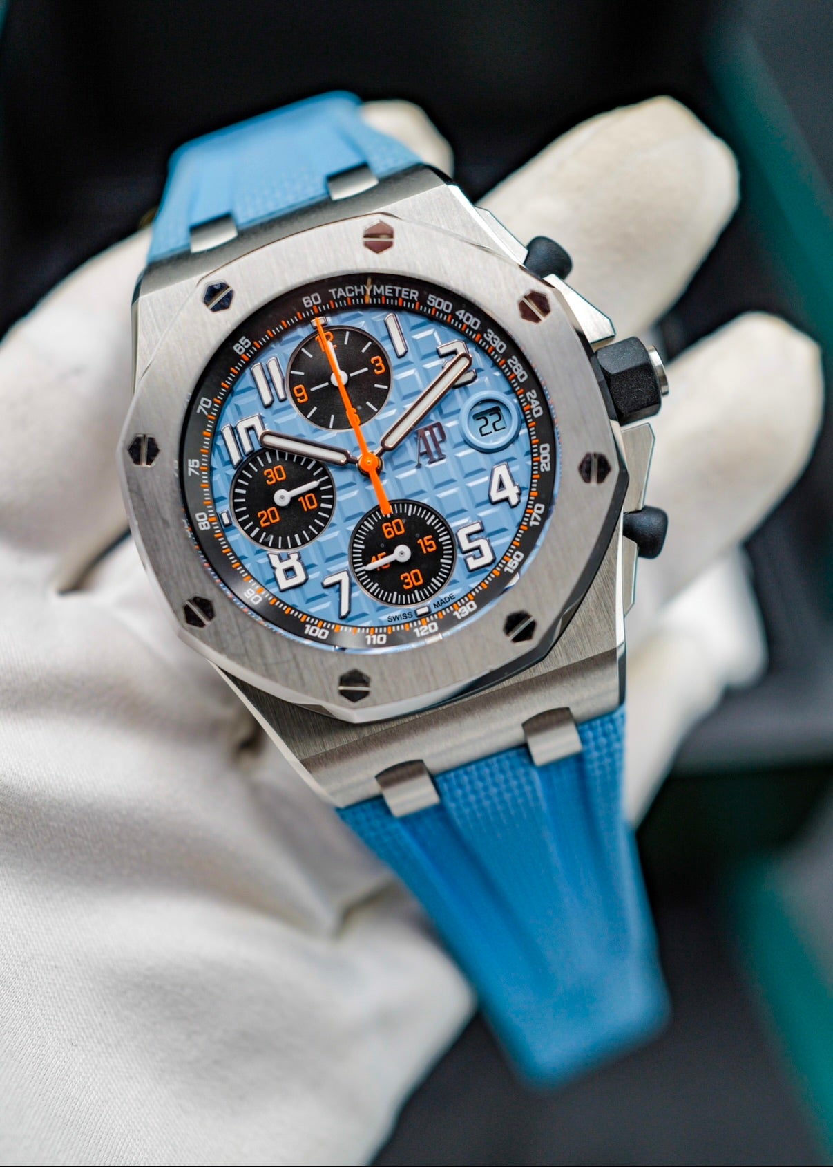 AP Royal Oak Offshore Chronograph 42mm 26238ST Gulf Blue