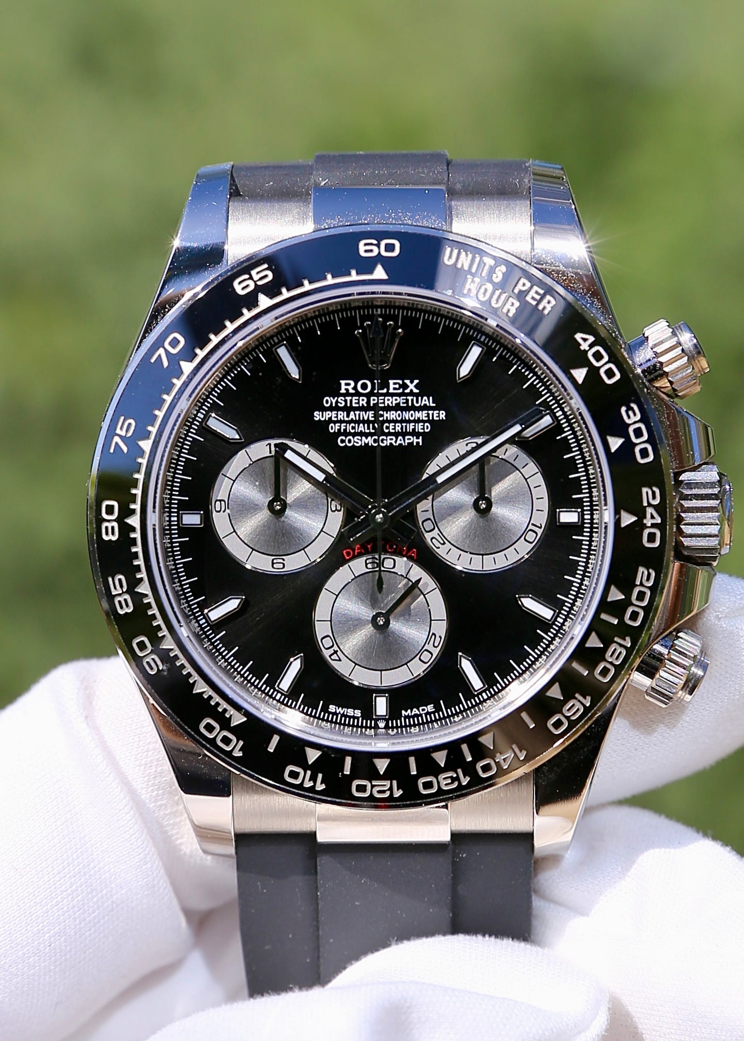 Rolex Daytona 126519LN 18K White Gold Oysterflex "Little Le Mans"