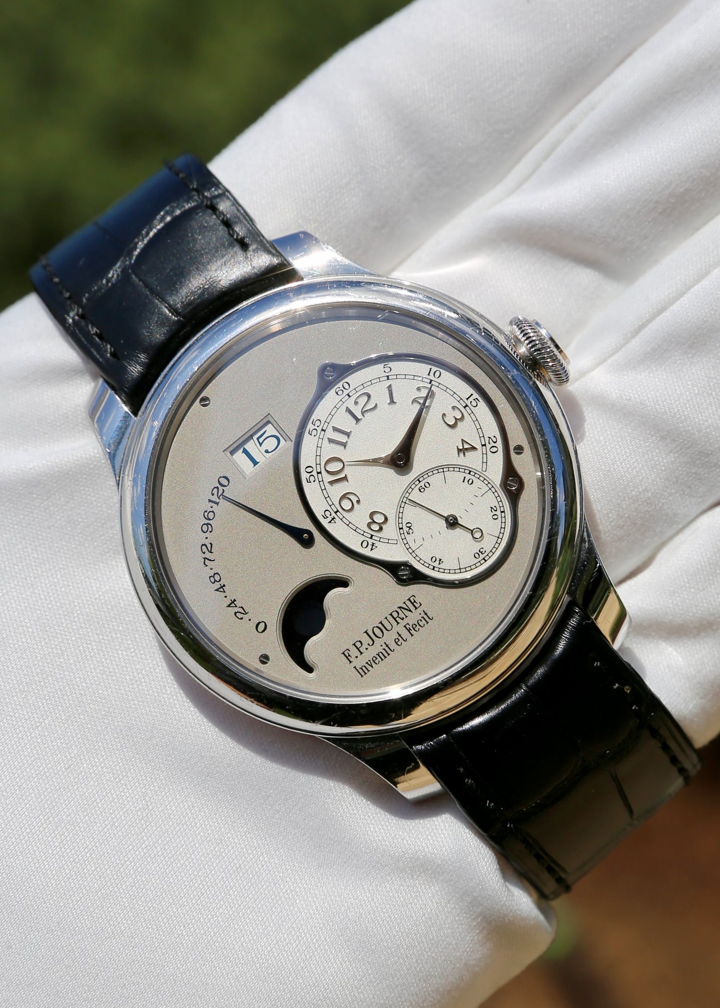 F.P. Journe Octa Lune Grey Dial Platinum 42mm 1300.3