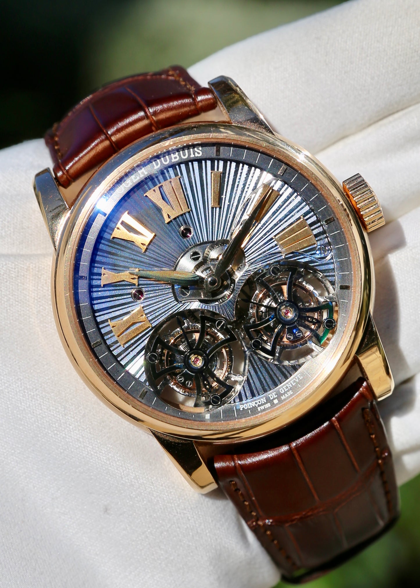 Roger Dubuis Hommage Double Flying Tourbillon 18K Rose Gold DBH00563