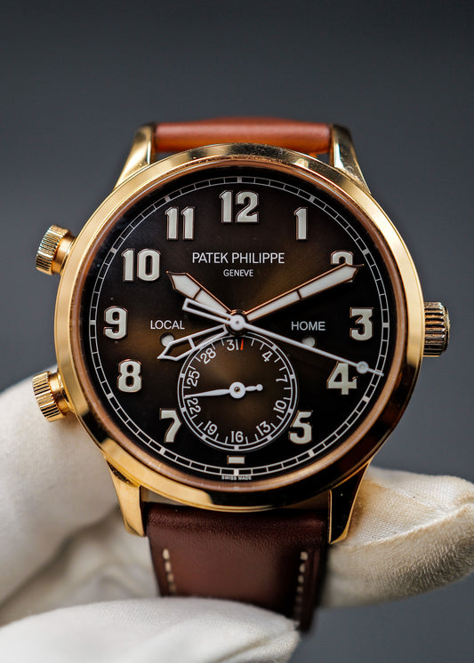 Patek Philippe Calatrava Pilot Travel Time 5524R Rose Gold