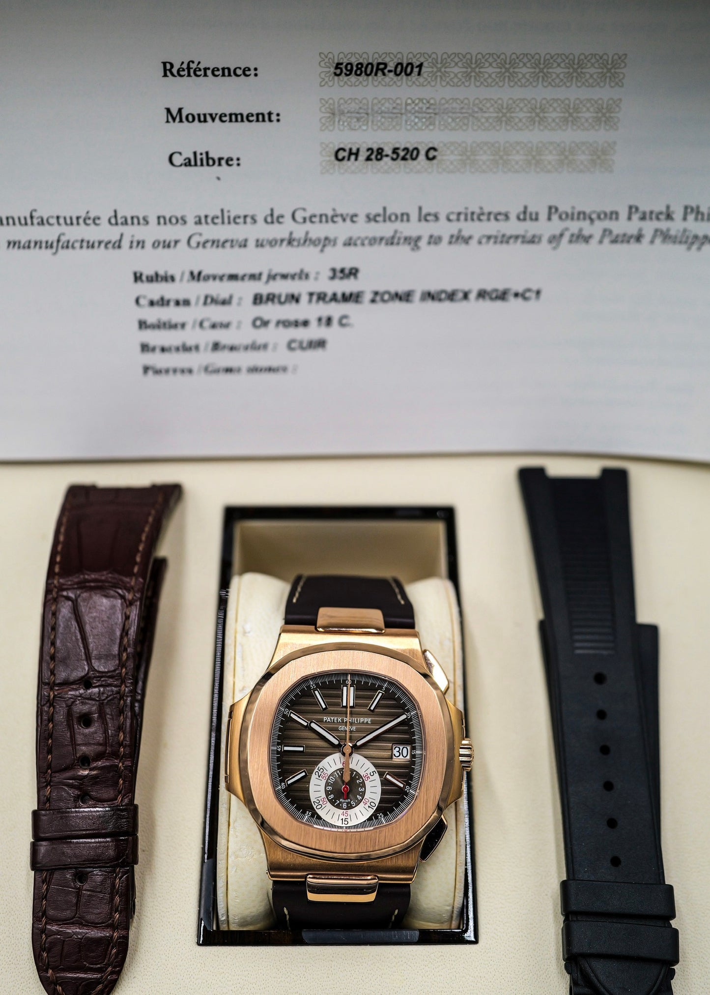 Patek Philippe Nautilus Chronograph 5980R Rose Gold