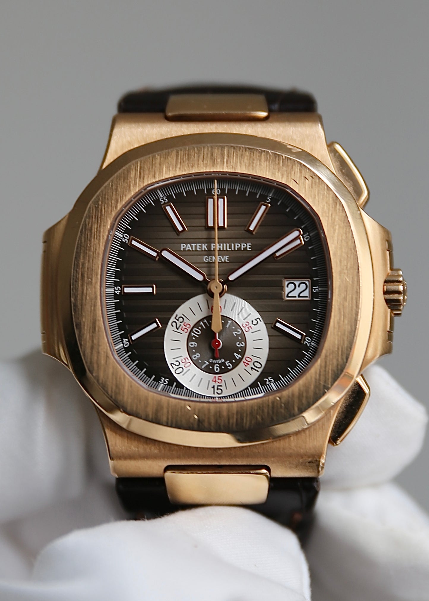 Patek Philippe Nautilus Chronograph 5980R 18K Rose Gold