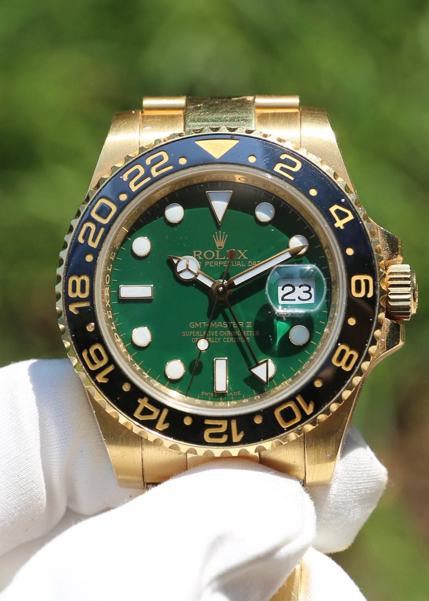 Rolex GMT Master II 116718LN Green Dial