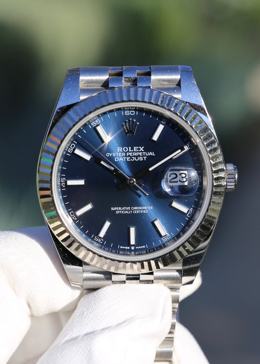 Rolex Datejust 41mm 126334 Blue Dial Jubilee