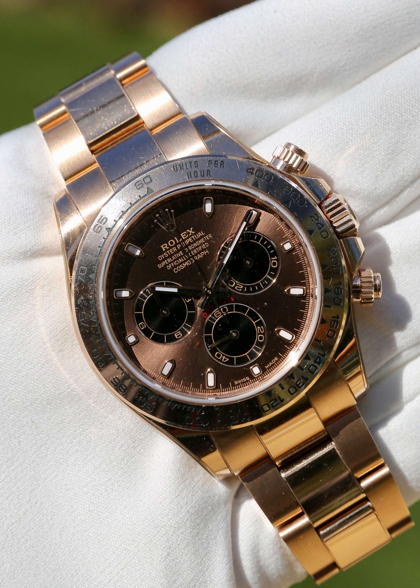 Rolex Daytona 116505 18K Rose Gold Chocolate Dial