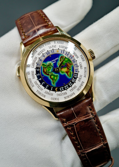 Patek Philippe World Time 5231J Rare Handcrafts Enamel Dial