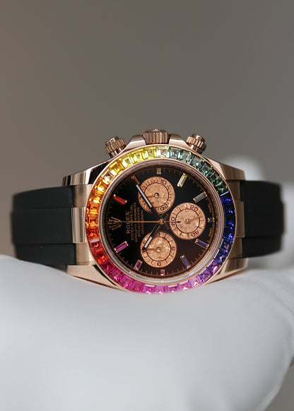 Rolex Daytona 116515LN Rainbow Custom Set