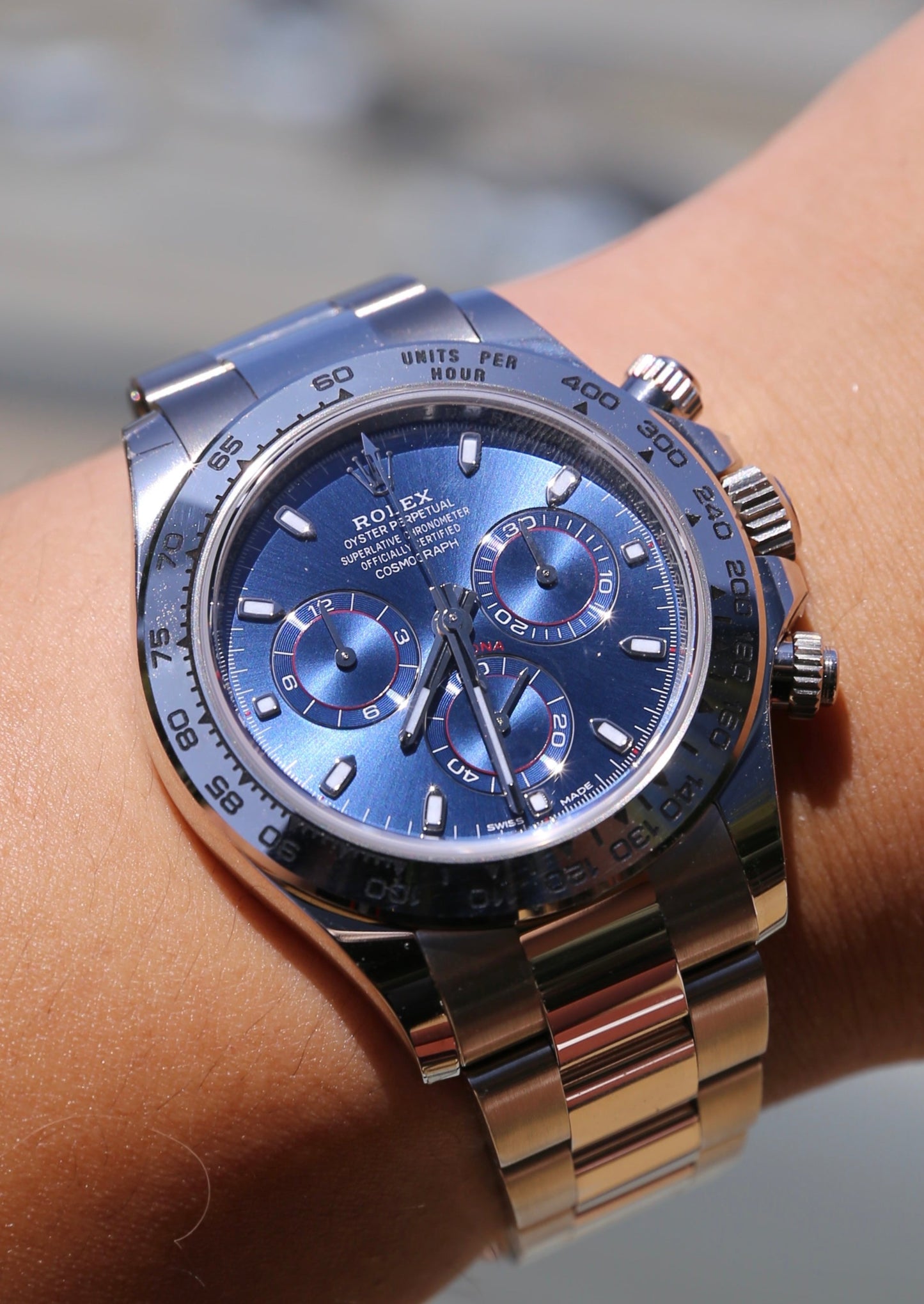 Rolex Daytona 116509 18K White Gold Blue Dial